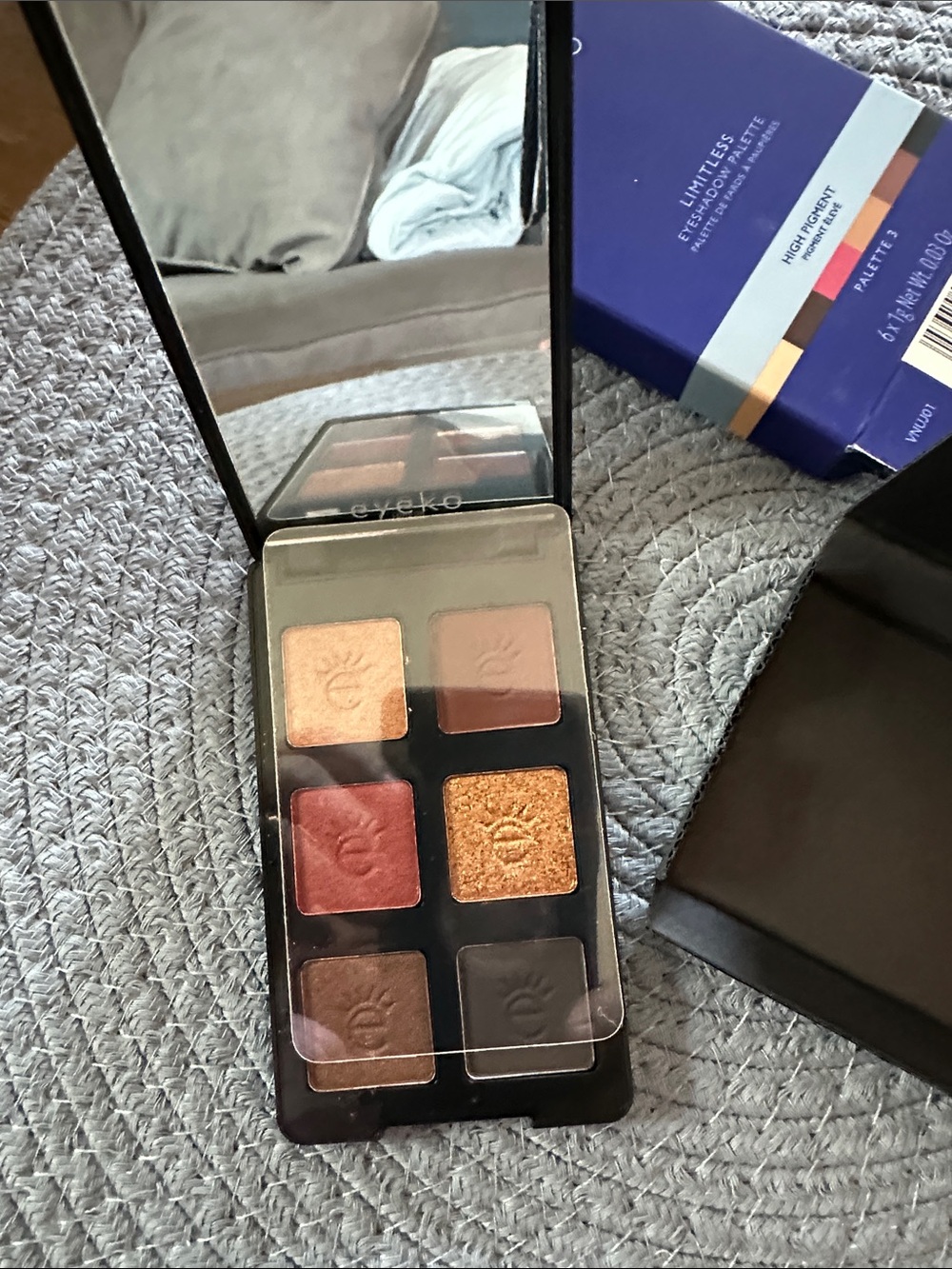 Eyeko Six-Shade Eyeshadow Palette — Gold, Bronze & Berry Tones